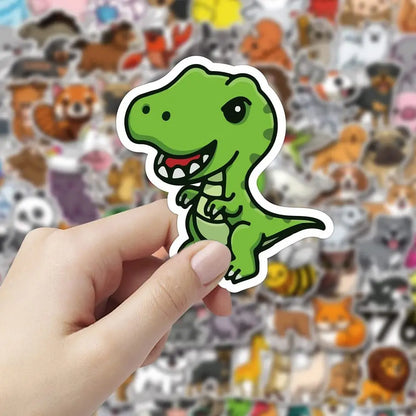 Cheerful Critters: Cartoon Animal Stickers