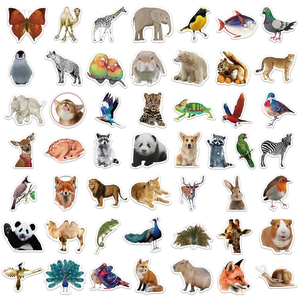 Wild Wonders: Exotic Animal Stickers!