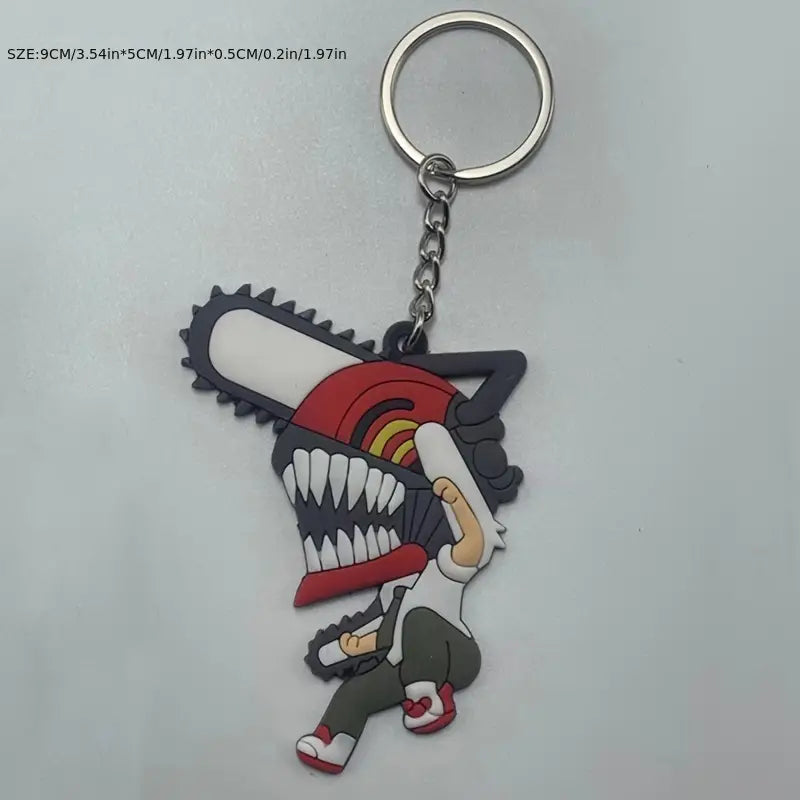 🔑 PVC Chainsaw Man Keychain Collection - Vibrant and Soft Designs! 🌈