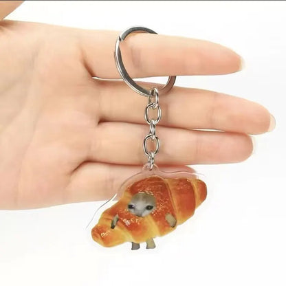 Purr-fectly Imperfect: The 'Cats in Compromising Shapes' Keychain Collection (Single keychain)