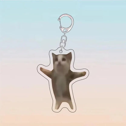 Purr-fectly Imperfect: The 'Cats in Compromising Shapes' Keychain Collection (Single keychain)