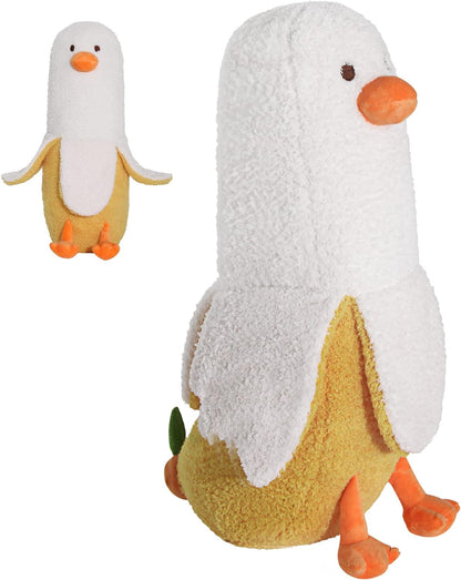 Banana Duck Plush Pillow – Embrace Whimsy & Comfort in a 50cm Snuggle Buddy!