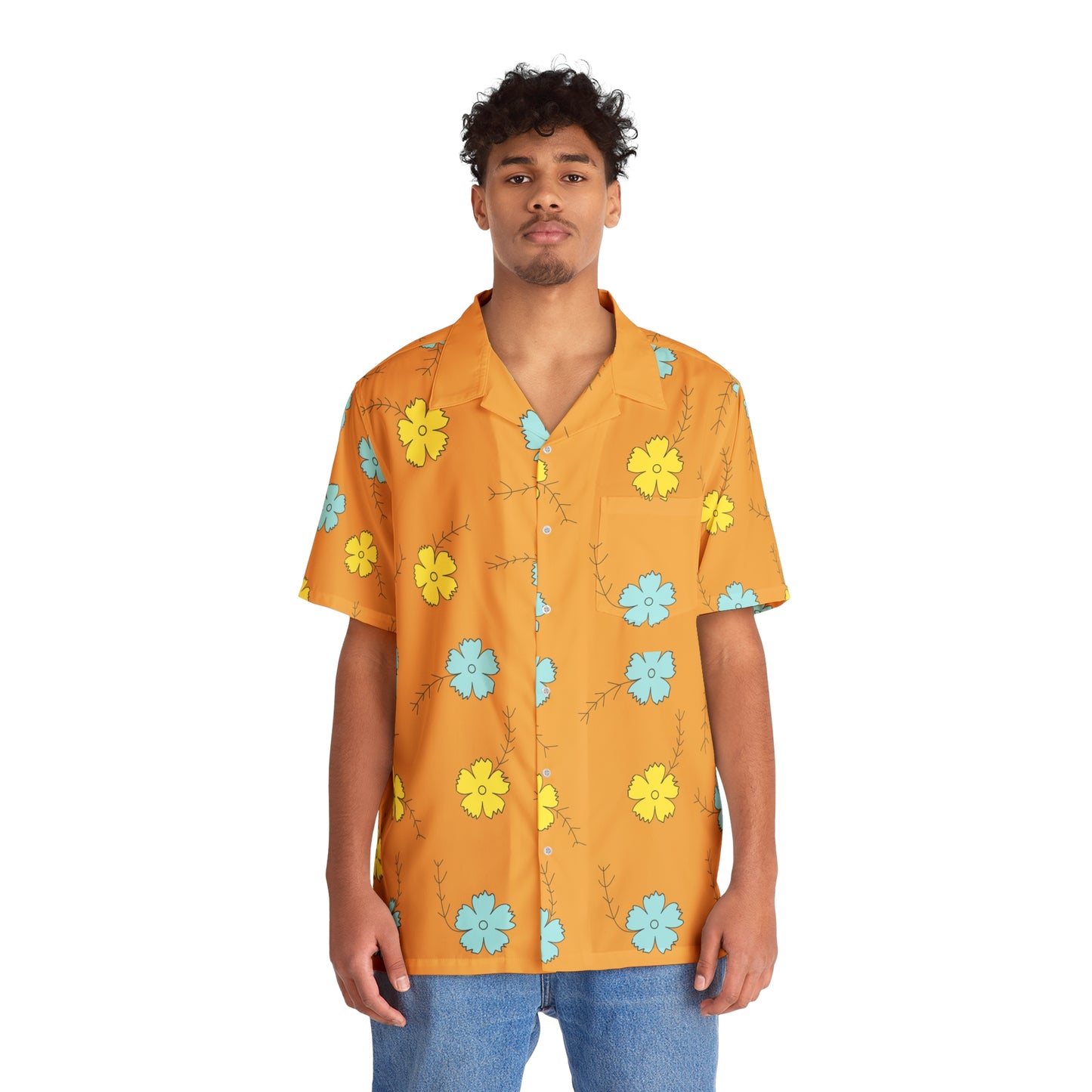 🌺 Sanji's Egghead Arch Men's Hawaiian Costume Cosplay Shirt 🌴