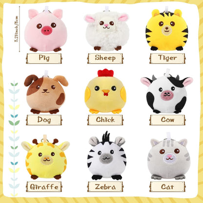 Pocket-Sized Pals: Adorable Mini Animal Plush Keychains!