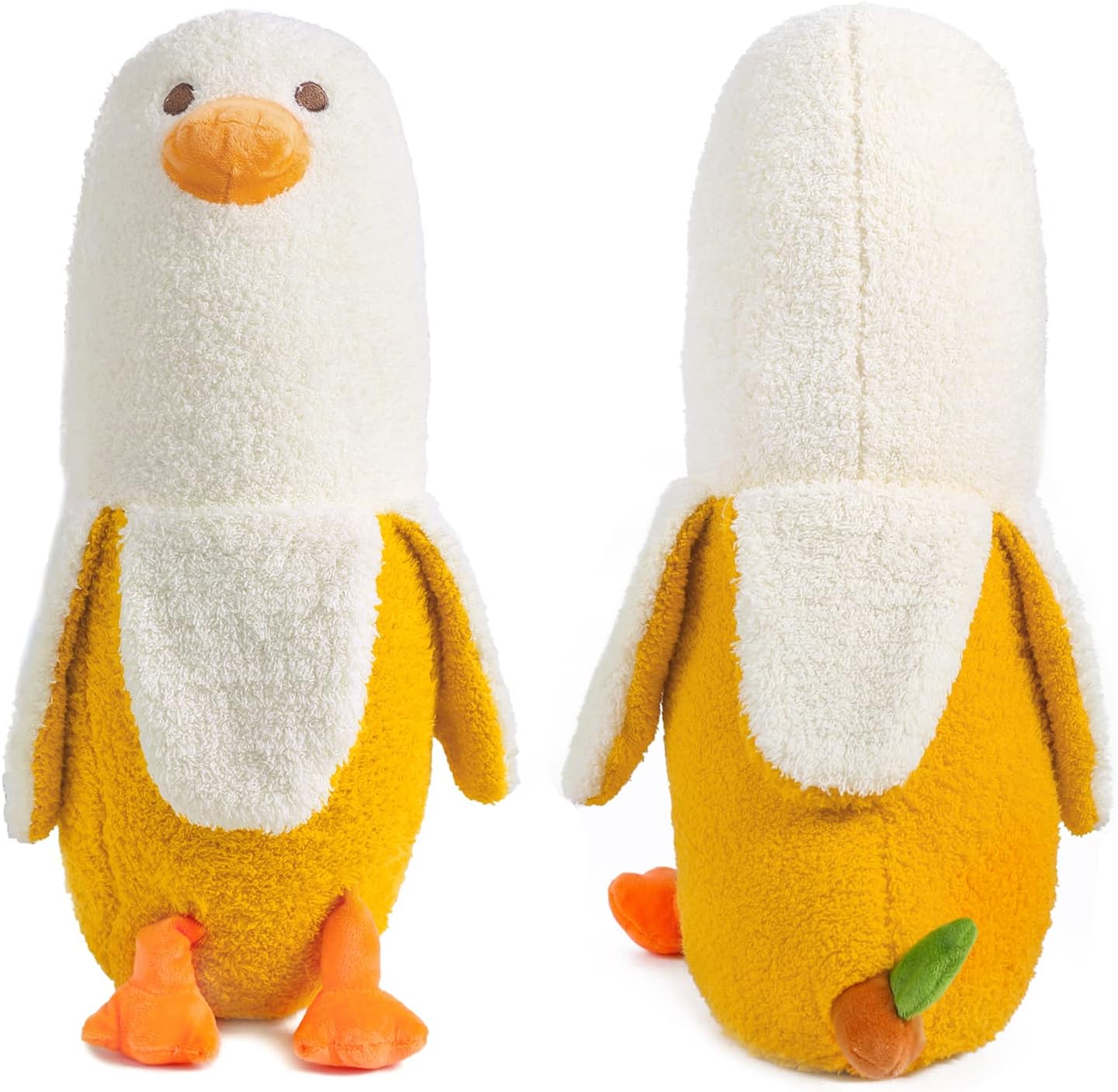 Banana Duck Plush Pillow – Embrace Whimsy & Comfort in a 50cm Snuggle Buddy!