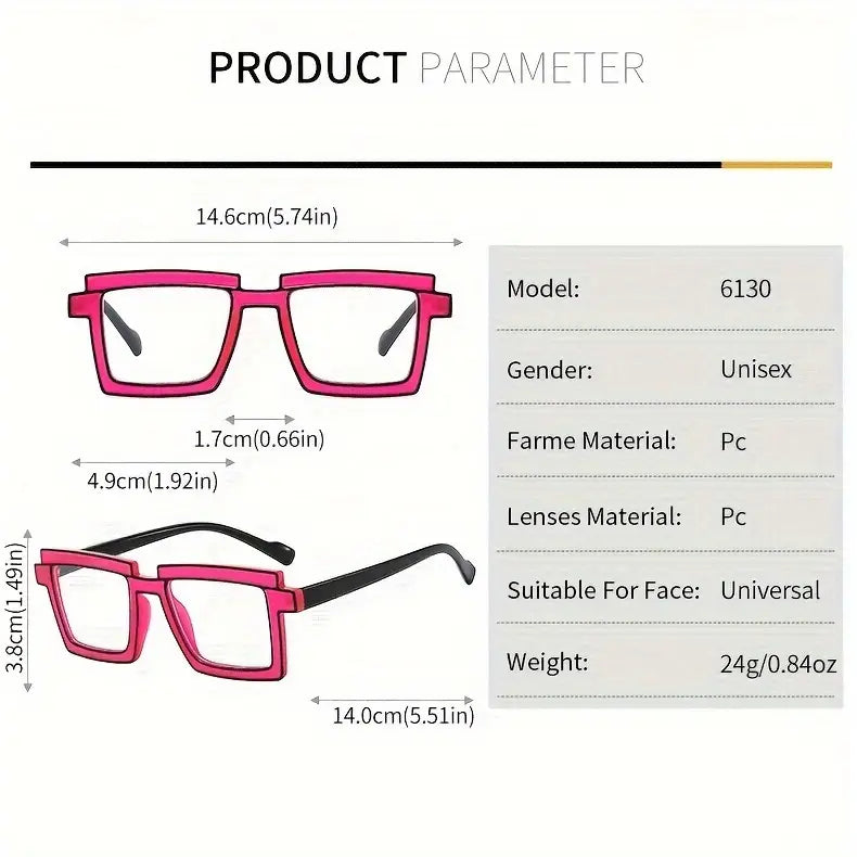 2D Fashion Glasses | Trendy Frames with Bold Outline Design