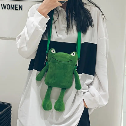 Kawaii Frog Novelty Crossbody Bag 🐸💚