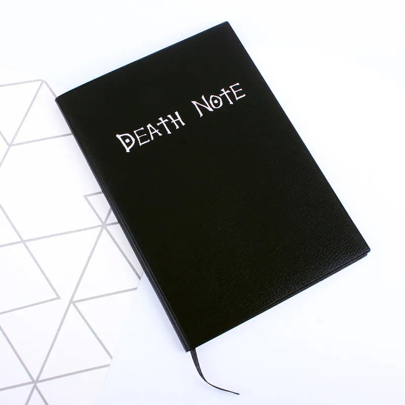 Mysterious 'Death Note' A5 Notebook Set – Unleash Your Stories with a Feather Pen & Necklace