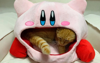 Kirby-Inspired Peripheral Plush Doll - The Ultimate Kawaii Nap Pillow and Pet Bed! 🧸