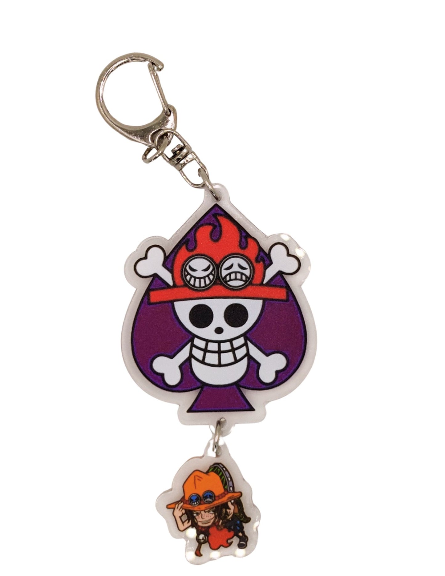 🔥One Piece Non-Straw Hat with Straw Hats Characters Acrylic Keychain🔥