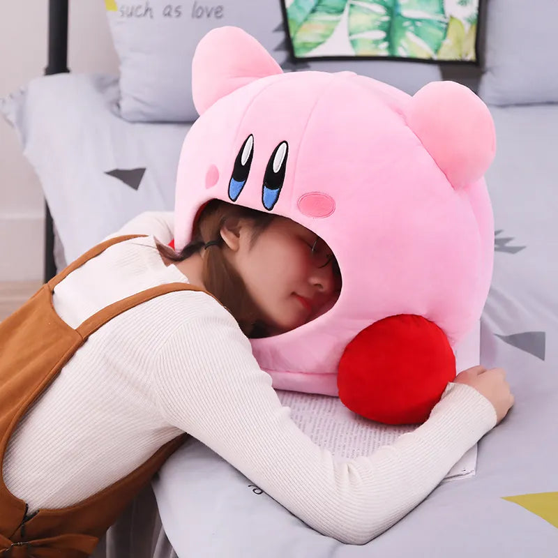 Kirby-Inspired Peripheral Plush Doll - The Ultimate Kawaii Nap Pillow and Pet Bed! 🧸