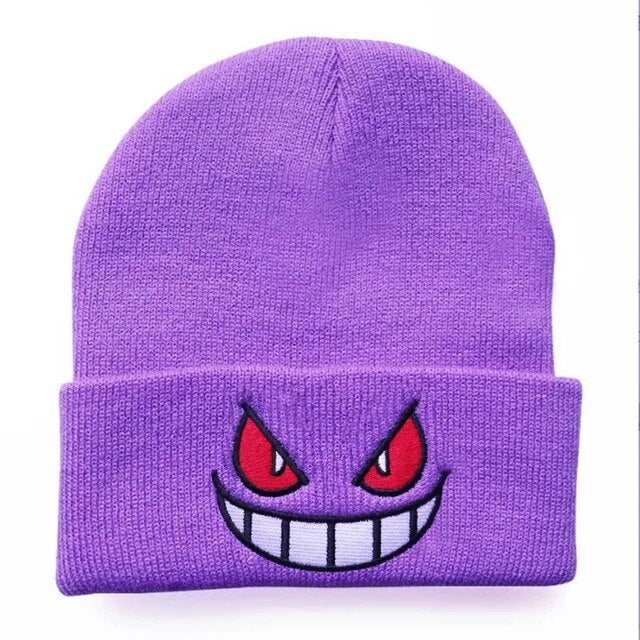 🌟 Embrace Winter with Pokémon Magic! Gengar Knitted Beanie Now Available! 🧢❄️