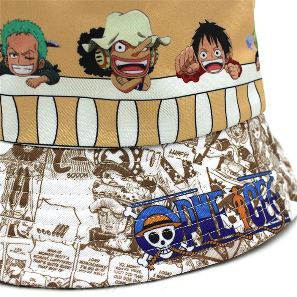 Set Sail with Style: One Piece Anime Bucket Hats!