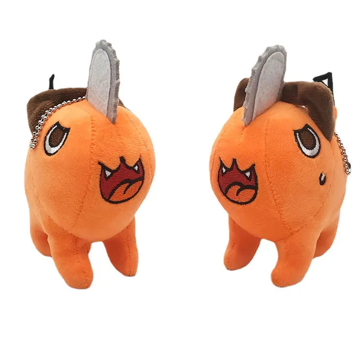 Pochita Plush Keychain – Chainsaw Man's Fuzzy Sidekick, Pocket-Sized!