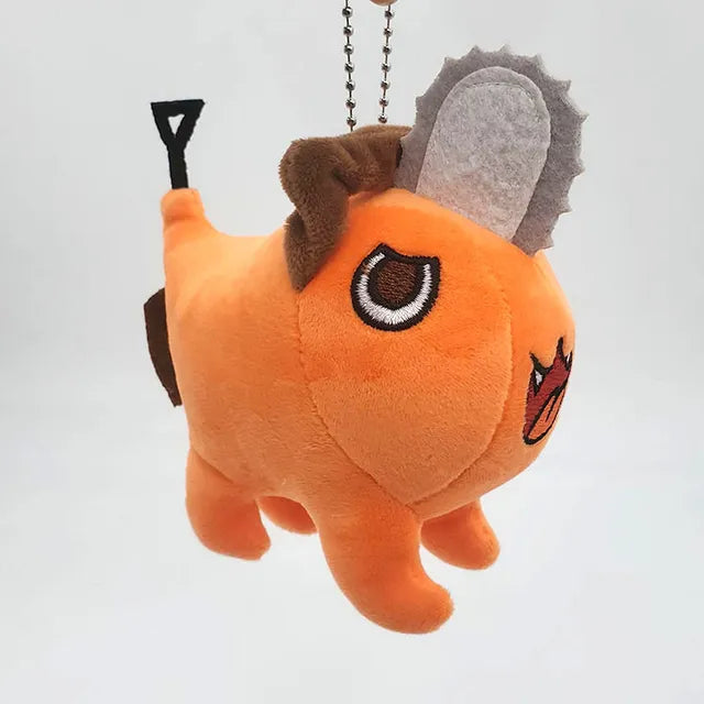 Pochita Plush Keychain – Chainsaw Man's Fuzzy Sidekick, Pocket-Sized!