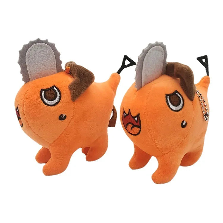 Pochita Plush Keychain – Chainsaw Man's Fuzzy Sidekick, Pocket-Sized!