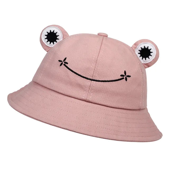 Happy Hopper Frog Bucket Hat - Your Sunny Day Companion!