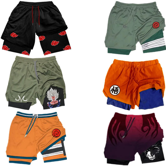 Anime Fusion Gym Shorts - Unleash Your Inner Warrior