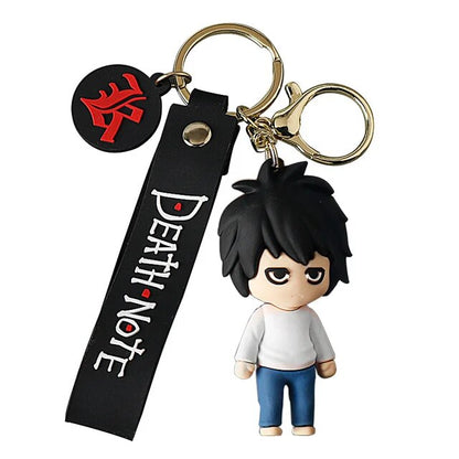 🖋️🍎 Unleash the Power of Death Note with L. and Ryuk Keychains! 🔑💀