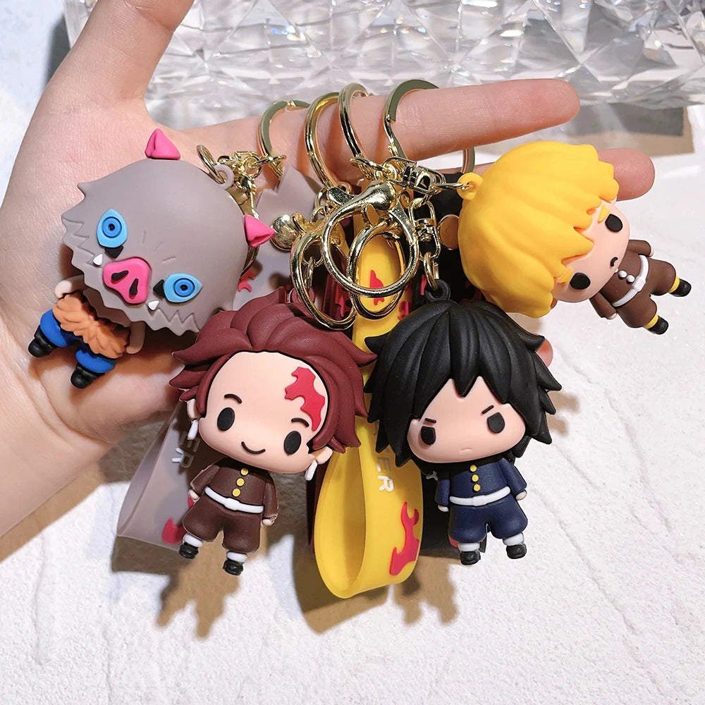 Mini Guardian Charms - Demon Slayer 3D PVC Keychains