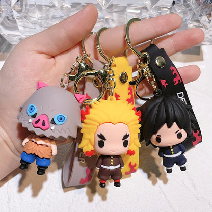 Mini Guardian Charms - Demon Slayer 3D PVC Keychains