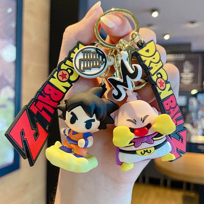 Dragon Ball Enthusiasts' Delight: Anime Hero Keychains!