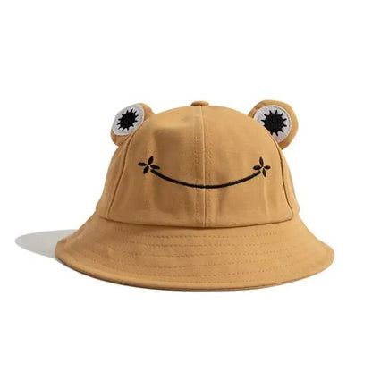 Happy Hopper Frog Bucket Hat - Your Sunny Day Companion!