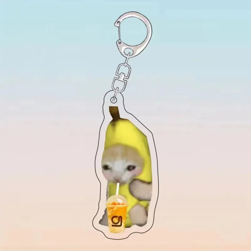 Purr-fectly Imperfect: The 'Cats in Compromising Shapes' Keychain Collection (Single keychain)