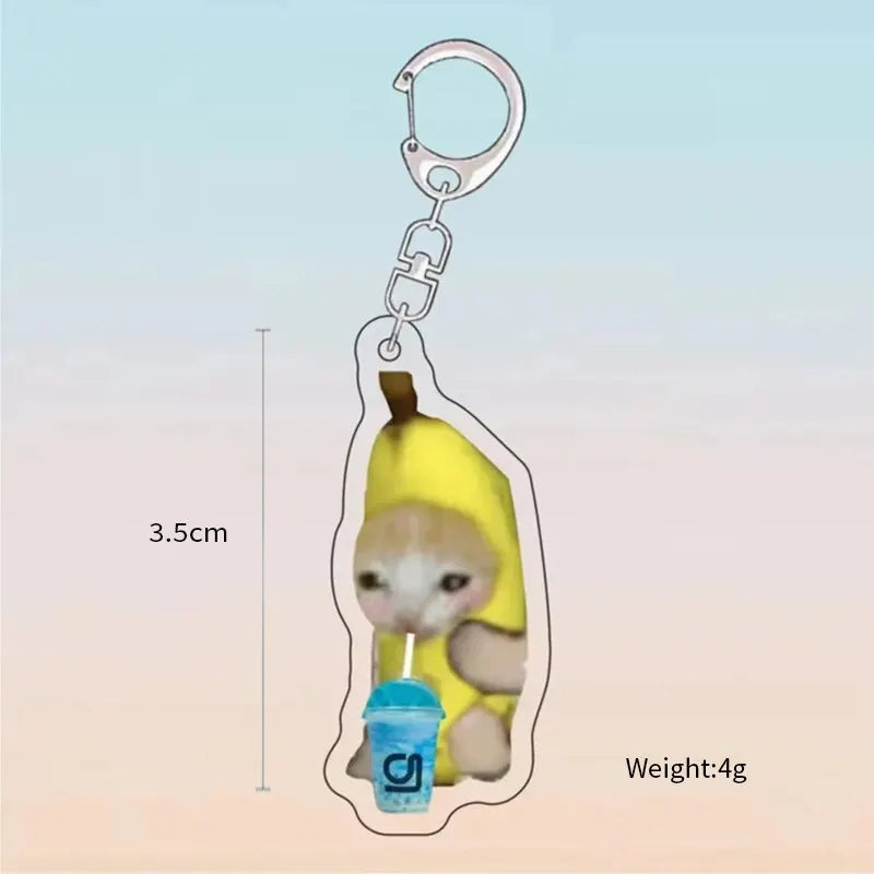 Purr-fectly Imperfect: The 'Cats in Compromising Shapes' Keychain Collection (Single keychain)