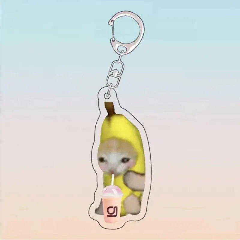 Purr-fectly Imperfect: The 'Cats in Compromising Shapes' Keychain Collection (Single keychain)