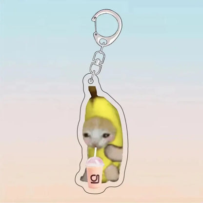 Purr-fectly Imperfect: The 'Cats in Compromising Shapes' Keychain Collection (Single keychain)