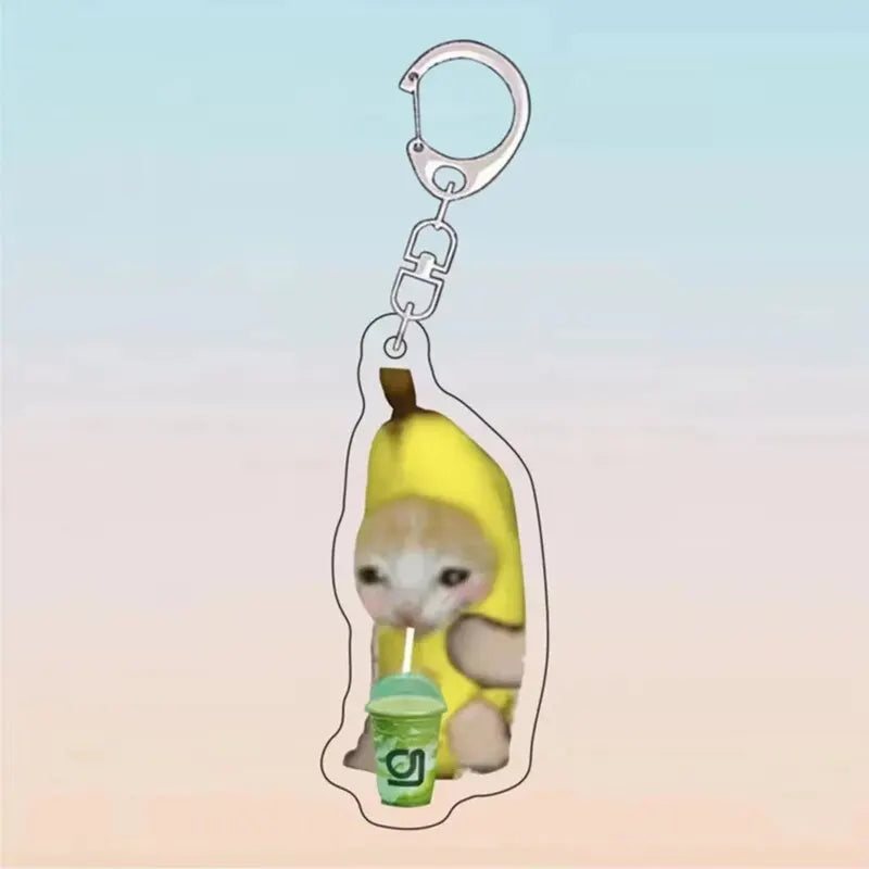 Purr-fectly Imperfect: The 'Cats in Compromising Shapes' Keychain Collection (Single keychain)