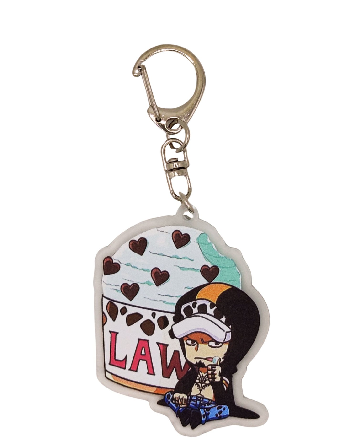 🔥One Piece Non-Straw Hat with Straw Hats Characters Acrylic Keychain🔥