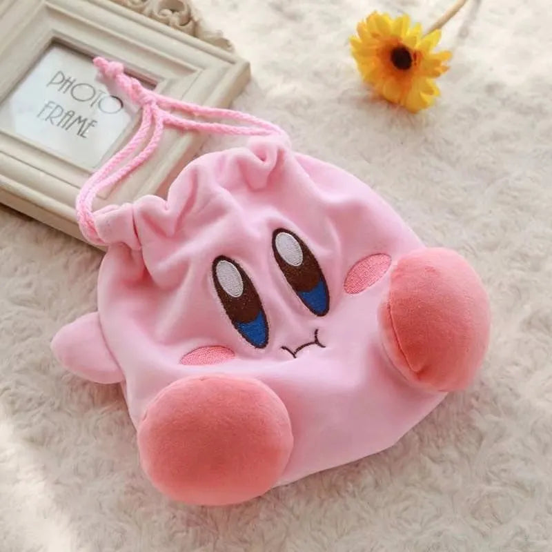 Kirby Dreamland Plush Cosmetic Bag – Adorable Pink Storage for All Your Treasures!