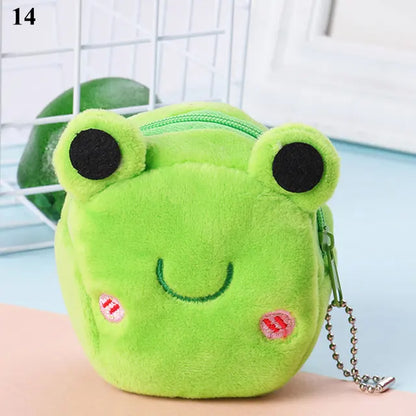 Cutie Critter Coin Purse Keychains: Strawberry, Duck, & Chick – Your Mini Plush Pals!