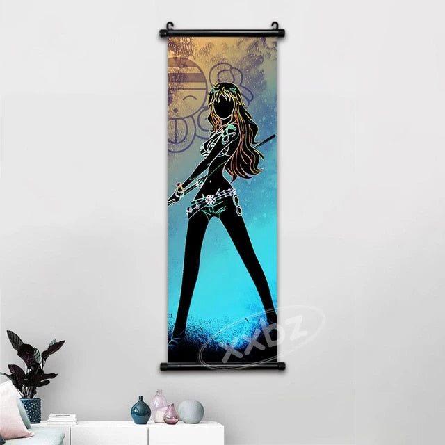 One Piece Hot Blooded Canvas Wall Scroll: Transform Your Space into a Pirate's Paradise