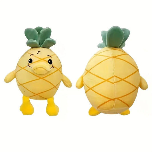 Snuggle with Sweetness: Pineapple Duck Plush Pillow