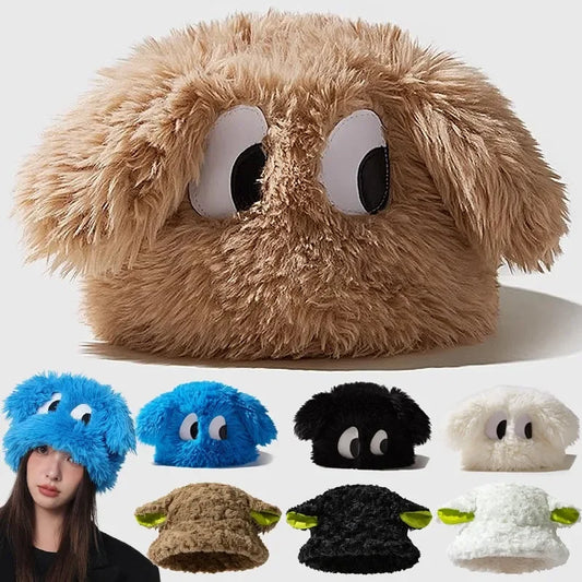 Cuddly Canine Capers: Plush Puppy Pullover Hats