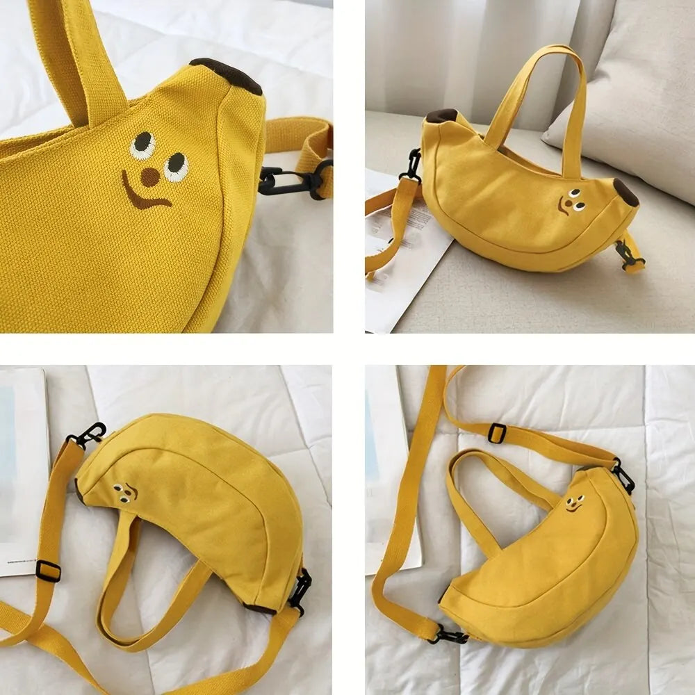"Go Bananas" Fashion Canvas Crossbody Bag