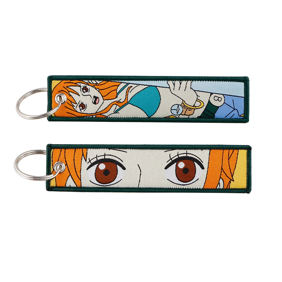 Embark on Every Journey with One Piece Embroidered Character Key Tags!