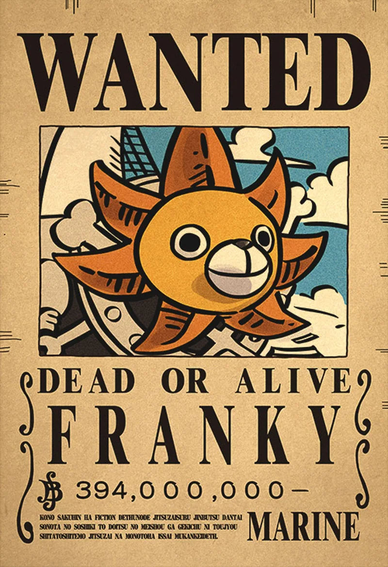 One Piece Straw Hat Wanted Posters Set 🏴‍☠️ | 10-Piece Collection