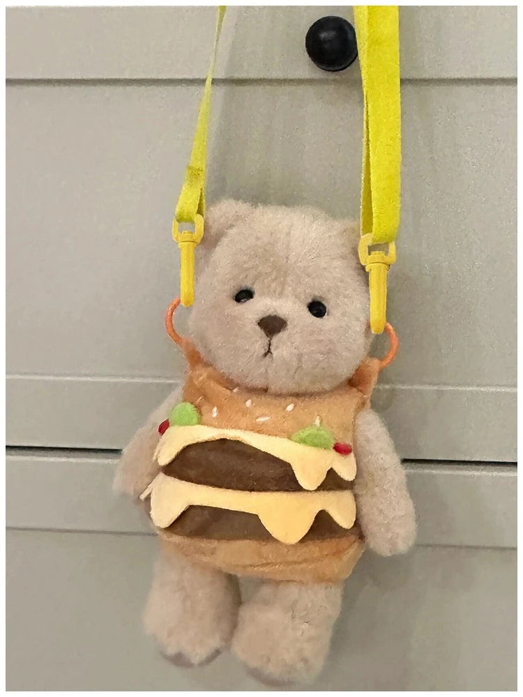 Burger Bear Crossbody Bag - Fun and Functional Fashion! 🍔🐻