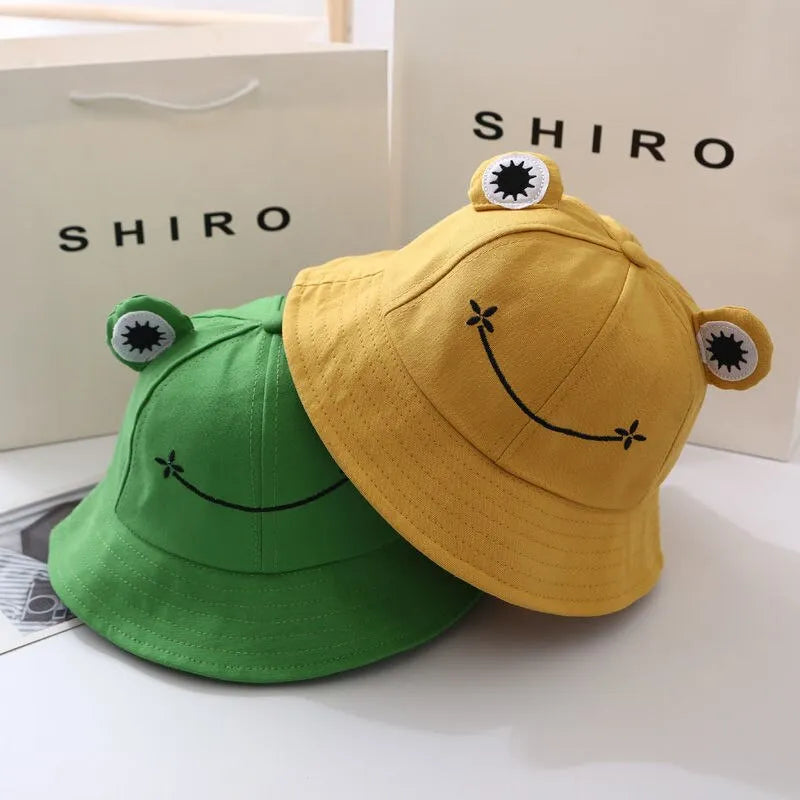 Happy Hopper Frog Bucket Hat - Your Sunny Day Companion!