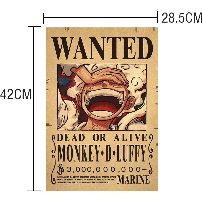 One Piece Straw Hat Wanted Posters Set 🏴‍☠️ | 10-Piece Collection