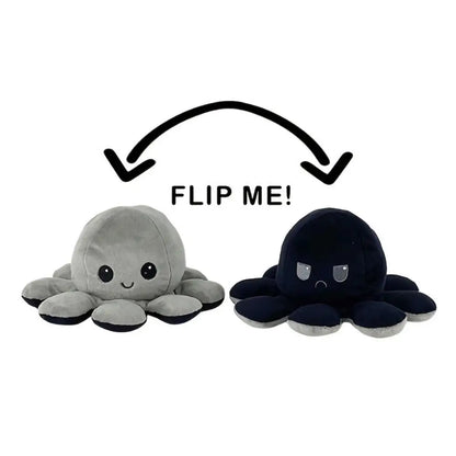 Cheerful Chameleon Octopus Plush Pillow: Mood Flipper!