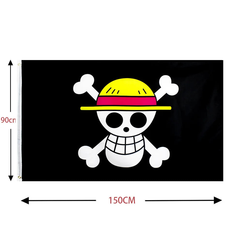 One Piece Jolly Roger Flags 🏴‍☠️ Decoration (Sold Separately)