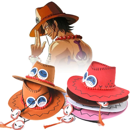 🤠Introducing our exclusive One Piece Anime Ace Hats for Cosplay! 🌟