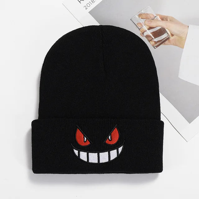 Embrace Winter with Poke Magic! Gengar Knitted Beanie Now Available! 🧢❄️