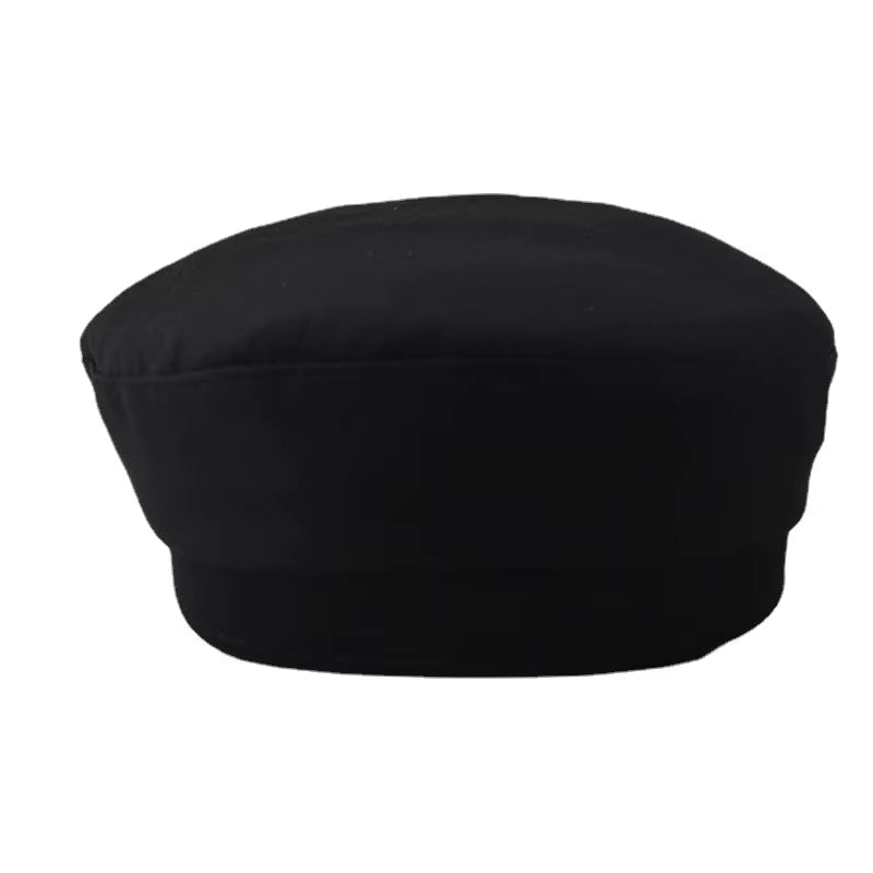 ⭐ JoJo Kujo Jotaro Cosplay Cap 🕶️ — Flat Top Anime Prop (Unisex, Metal Badge)