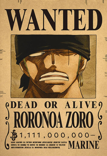 One Piece Straw Hat Wanted Posters Set 🏴‍☠️ | 10-Piece Collection